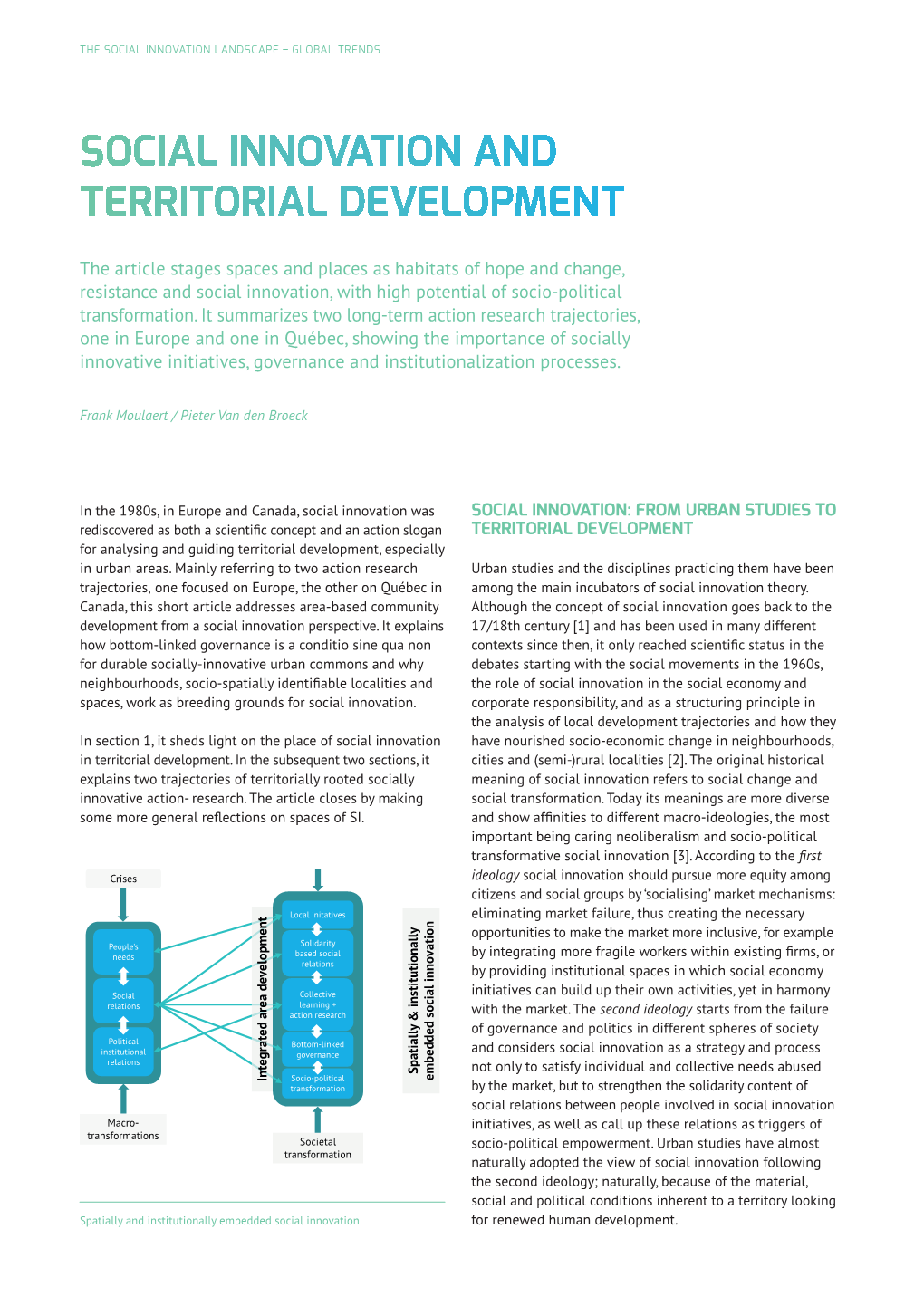 Social Innovation and Territorial Development