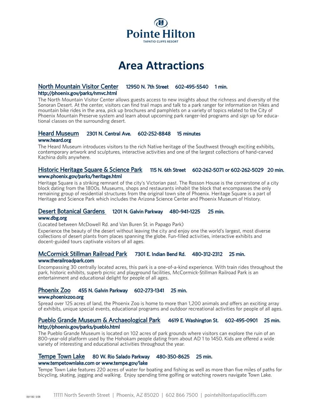 Area Attractions