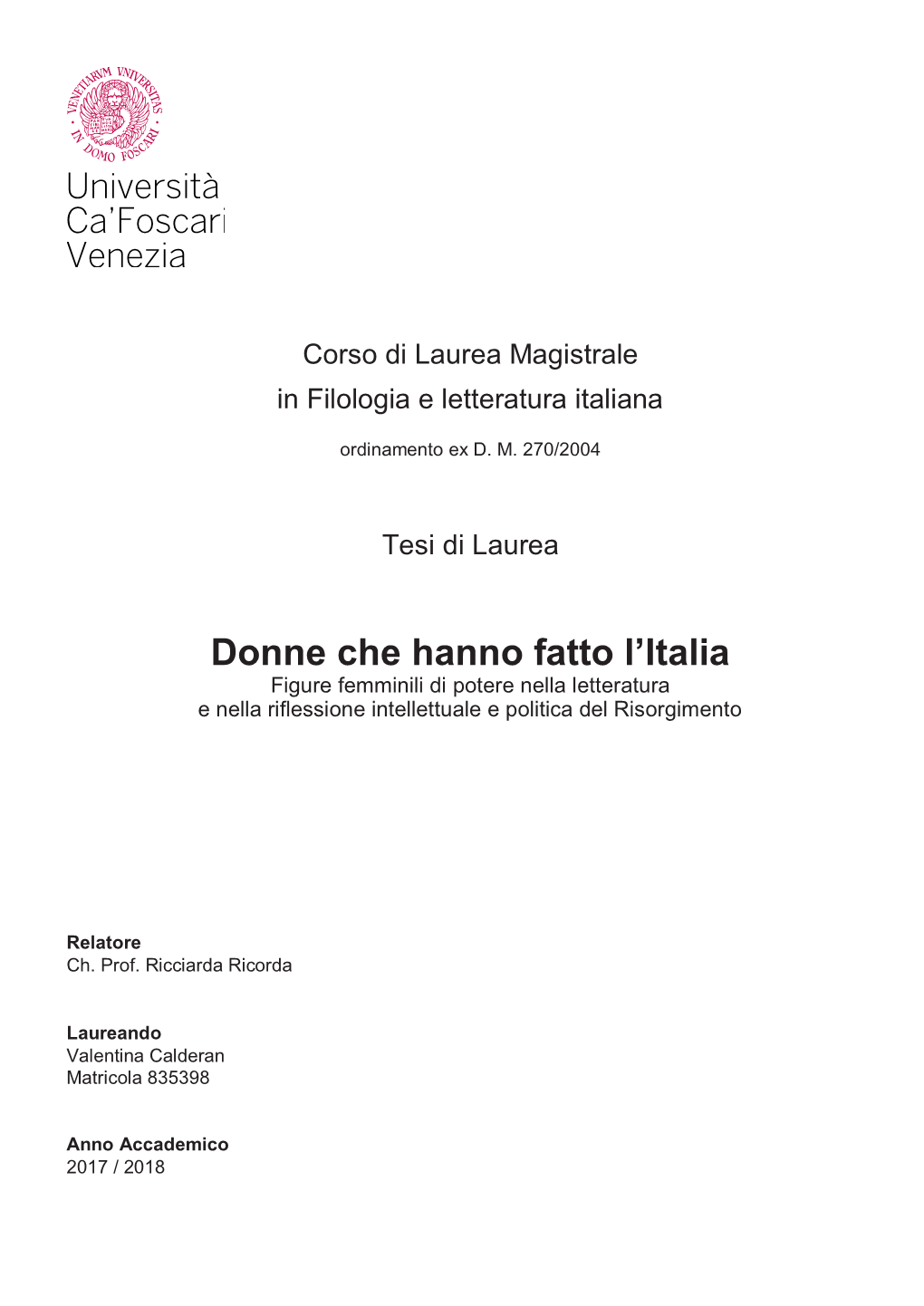 Donne Che Hanno Fatto L'italia