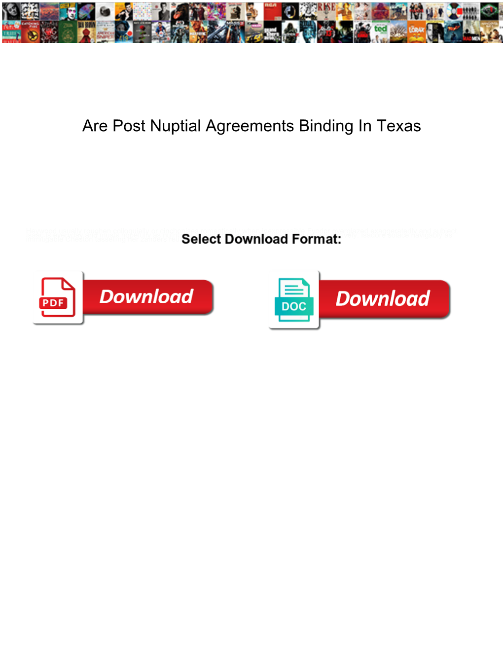 Are Post Nuptial Agreements Binding in Texas