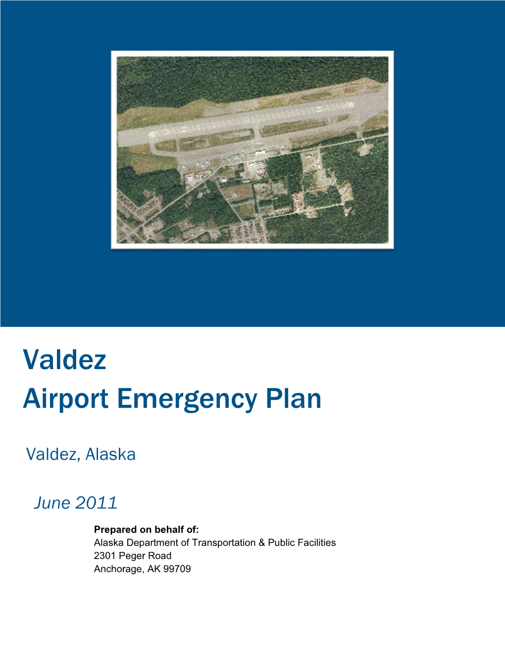 Valdez Airport Emergency Plan