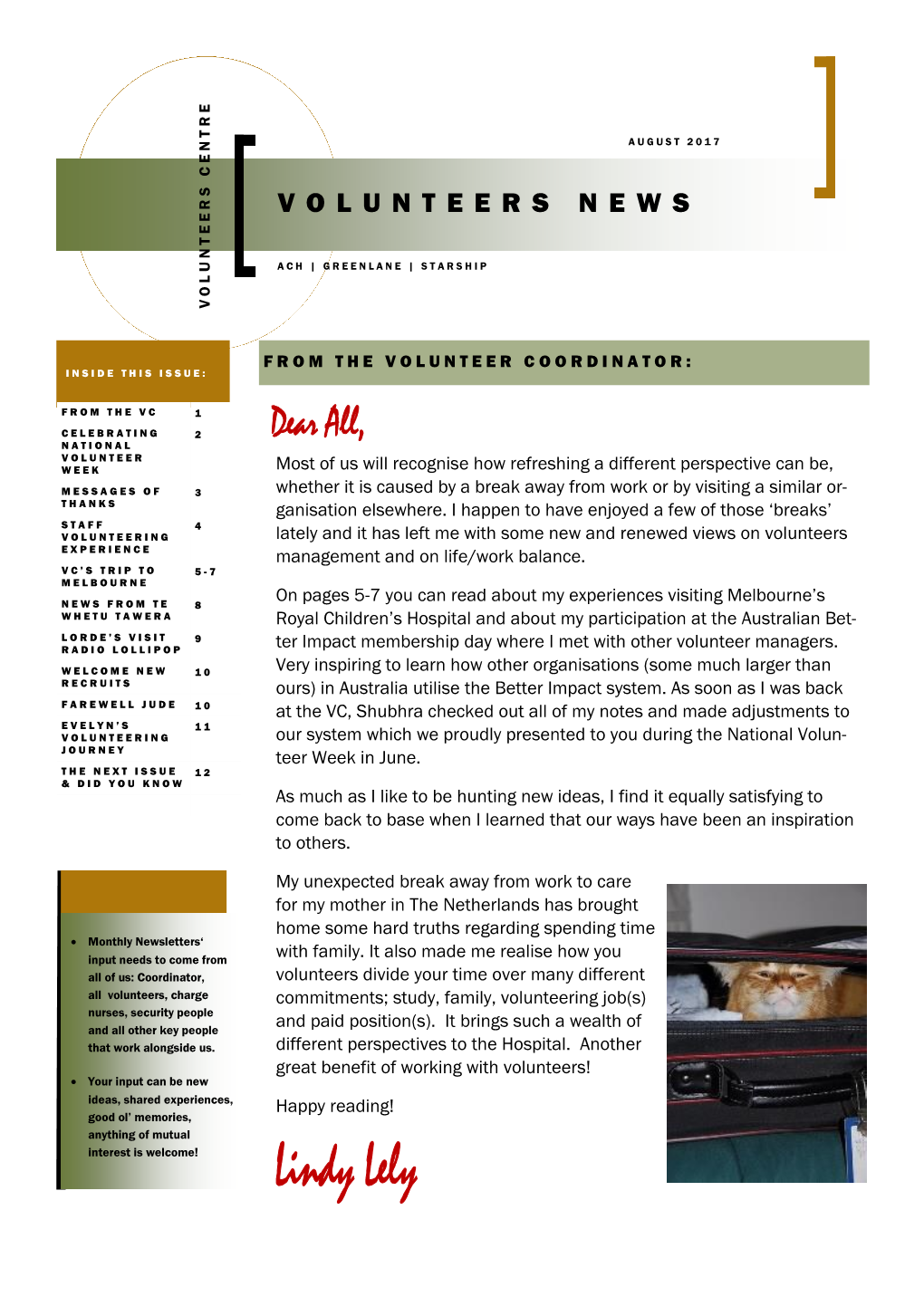 Volunteers News