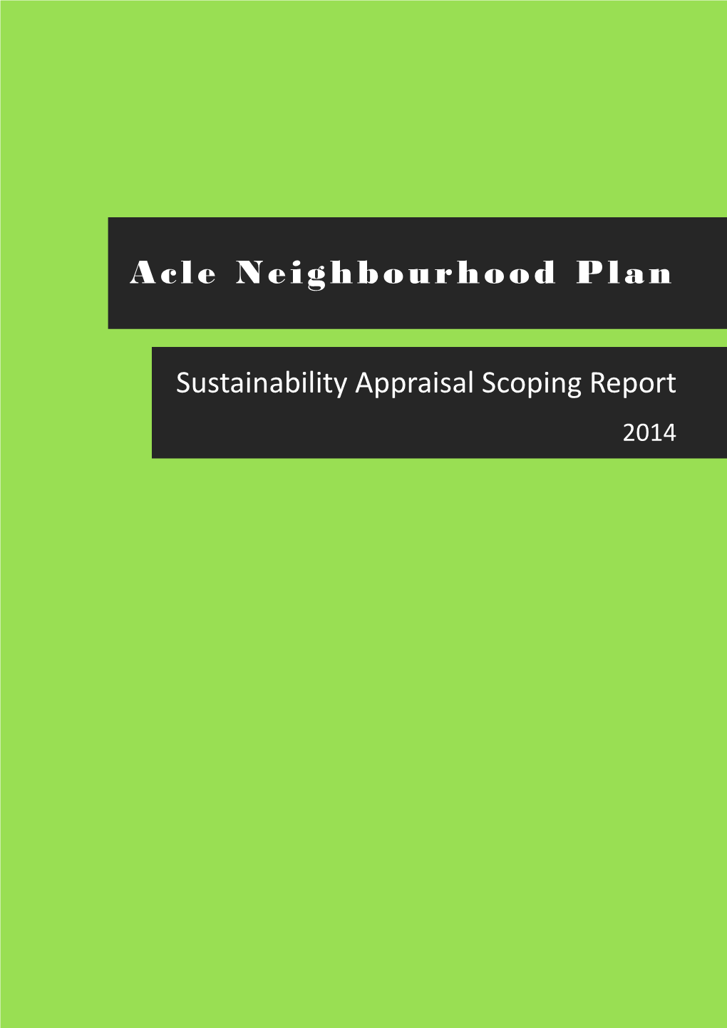 Acle Neighbourhood Plan Appendix 5