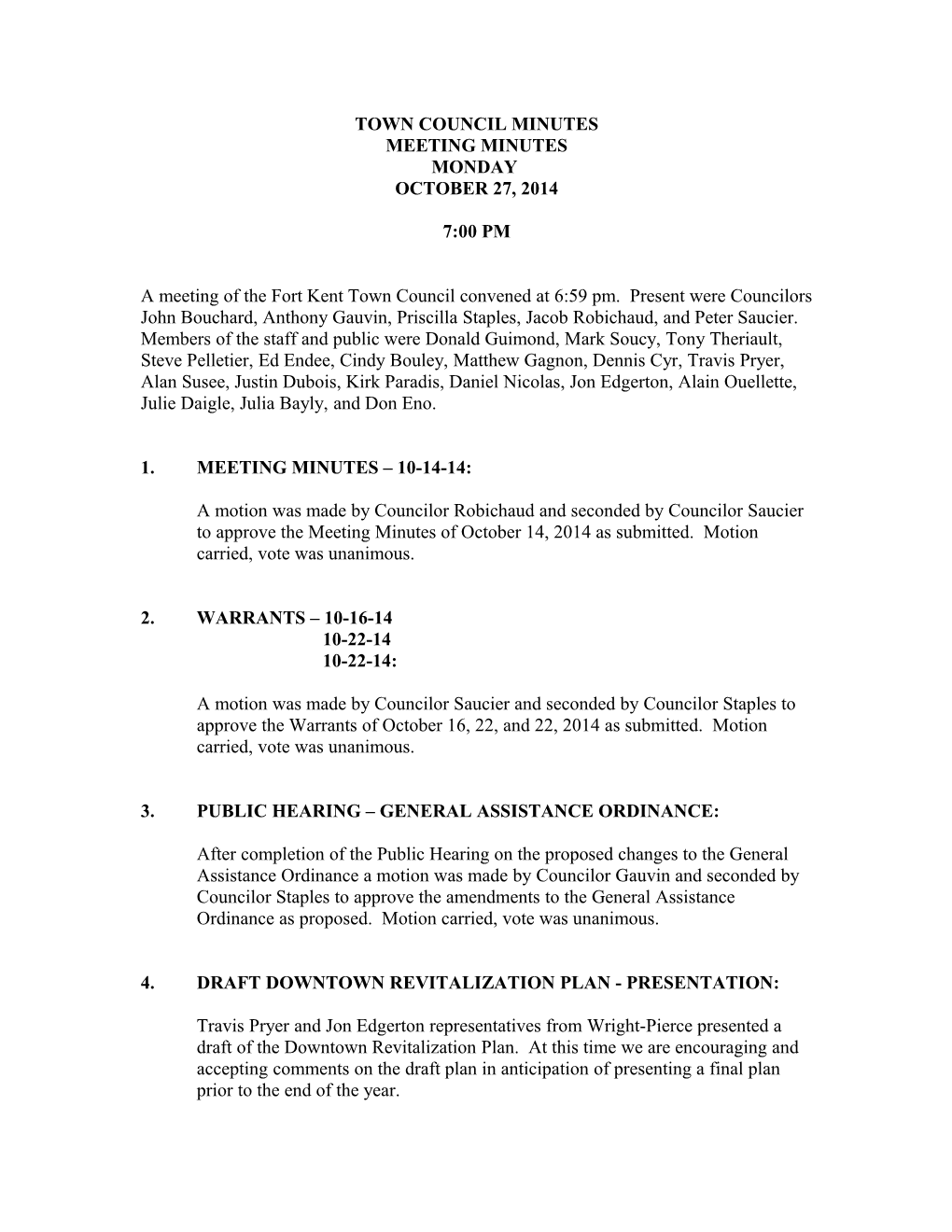Town Council Minutes s3