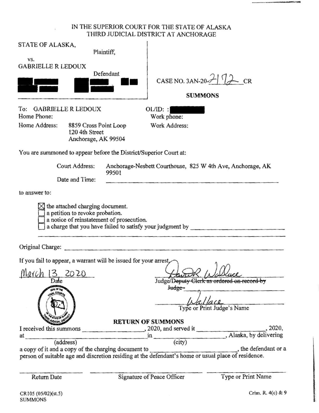 Charging Documents