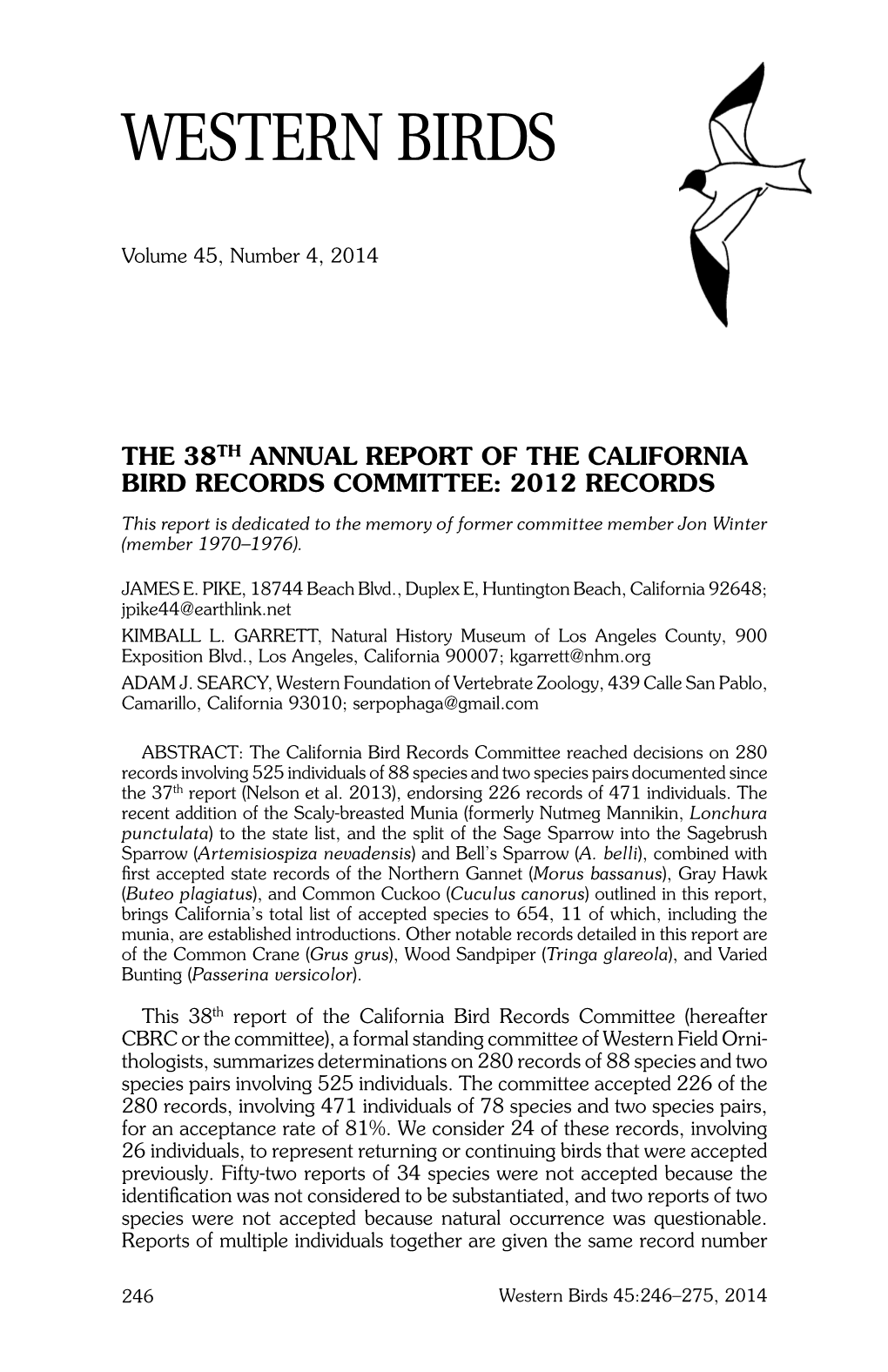 The 38Th Annual Report Of