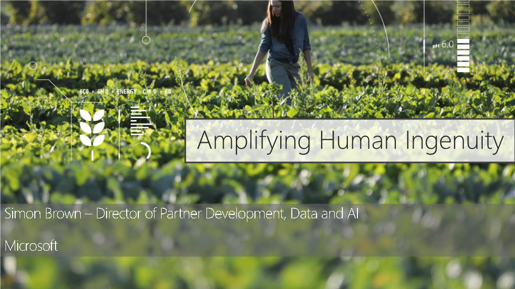 Amplifying Human Ingenuity Planetary Scale What Is Azure?