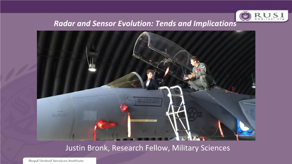 Radar and Sensor Evolution: Tends and Implications