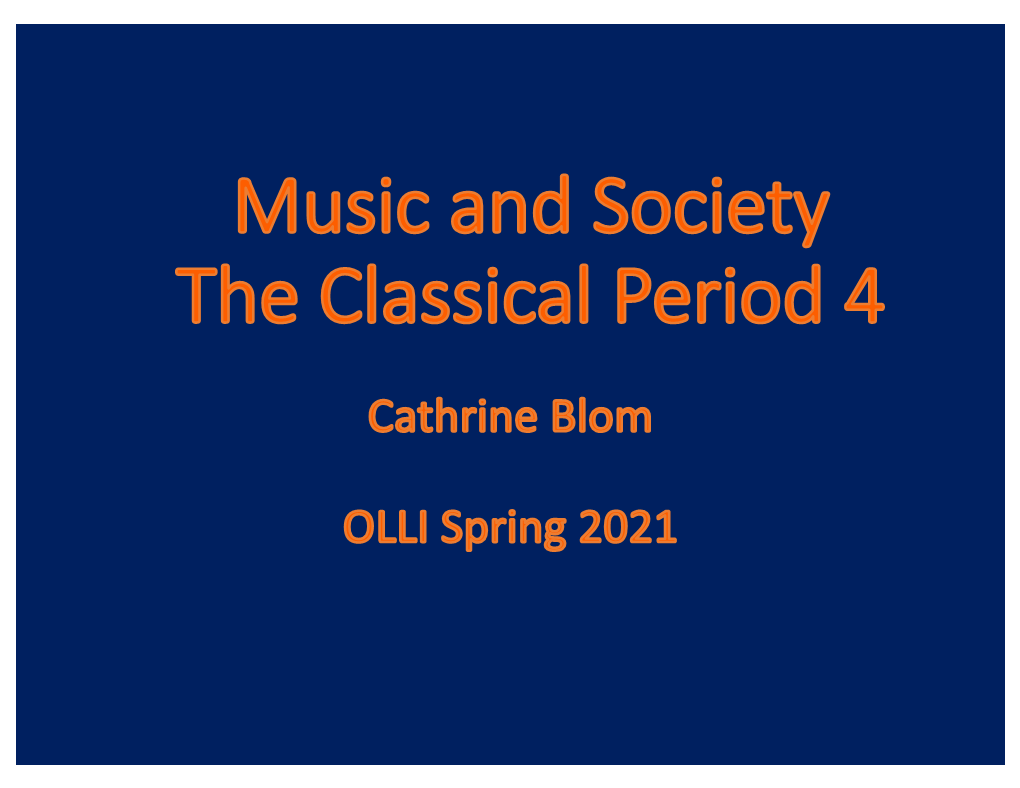 Th-Music and Society Classical 4
