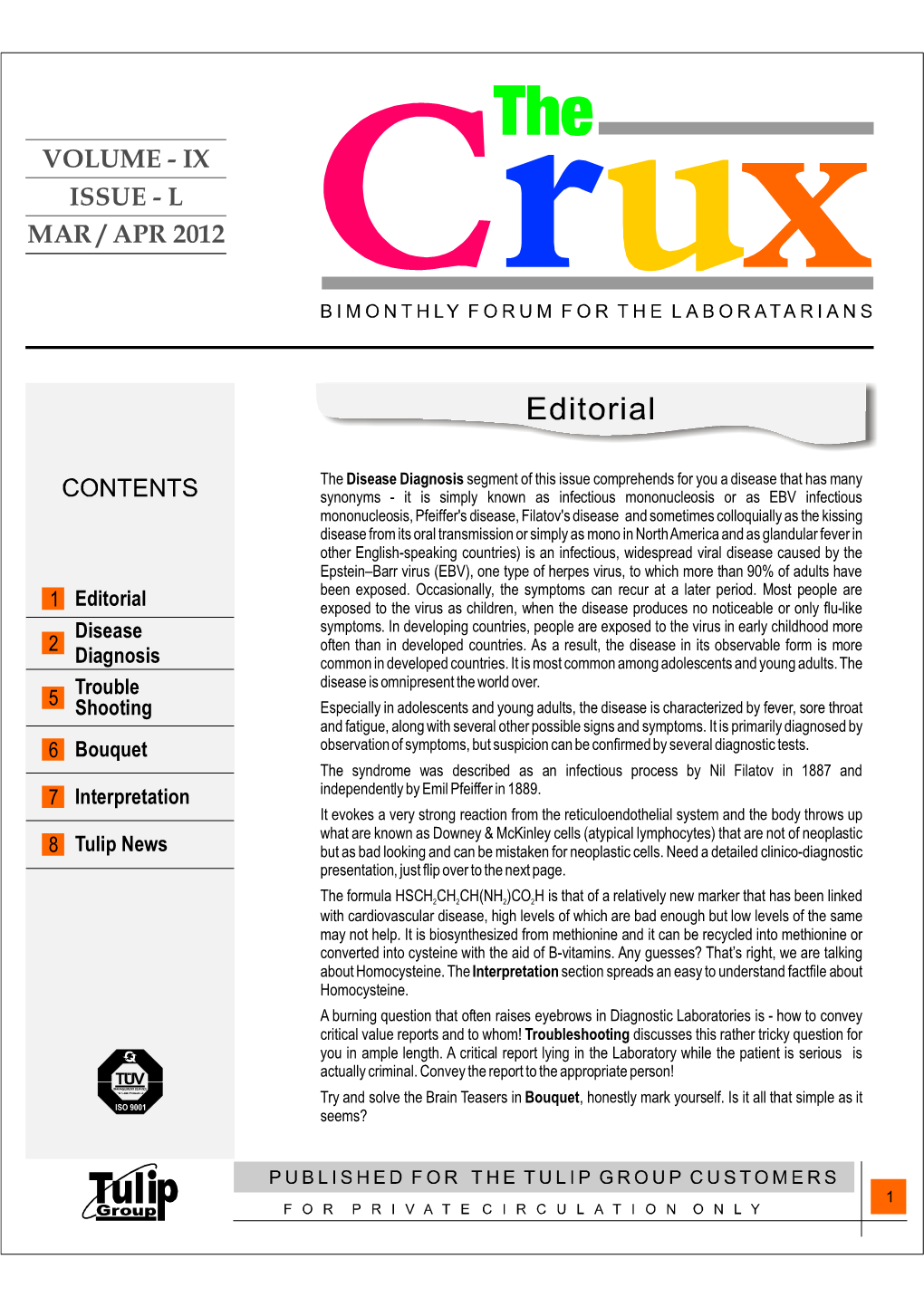 Volume - Ix Issue - L Mar / Apr 2012