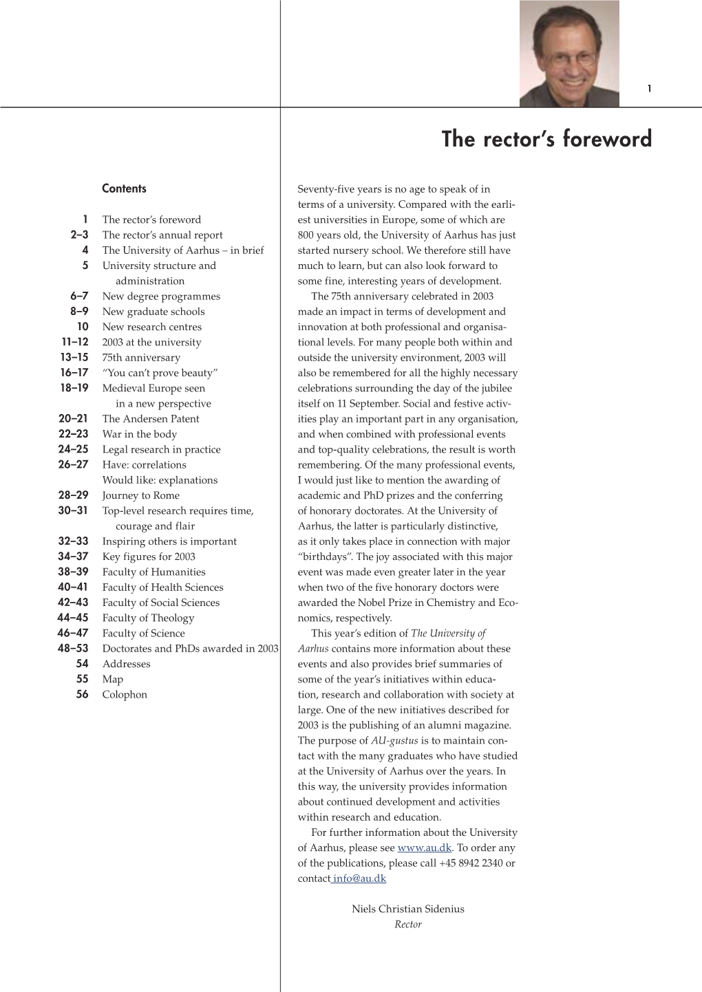 Aarhus University2003.Indd