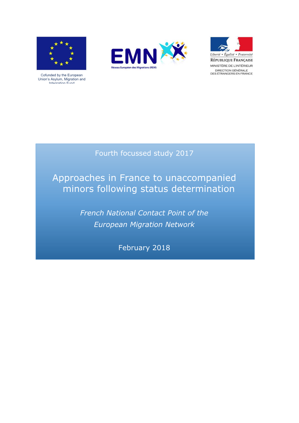 Approaches in France to Unaccompanied Minors Following Status Determination