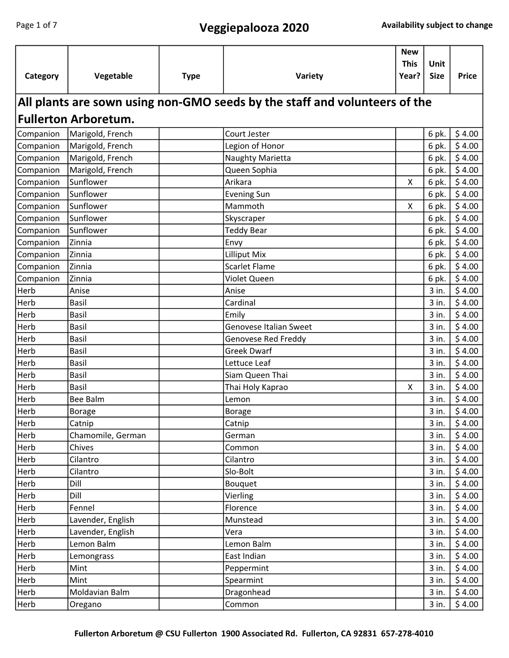 2020 Veggiepalooza Web List.Xlsx