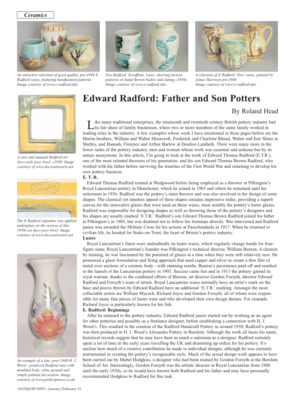 Edward Radford: Father and Son Potters by Roland Head