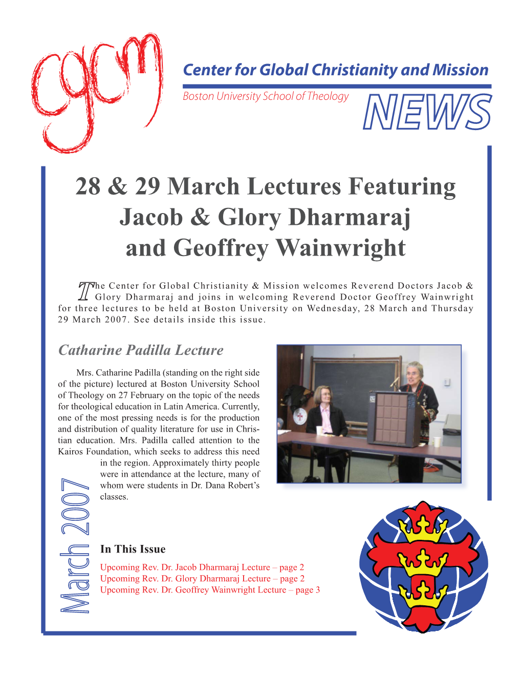 March 2007 Newsletter No. 1