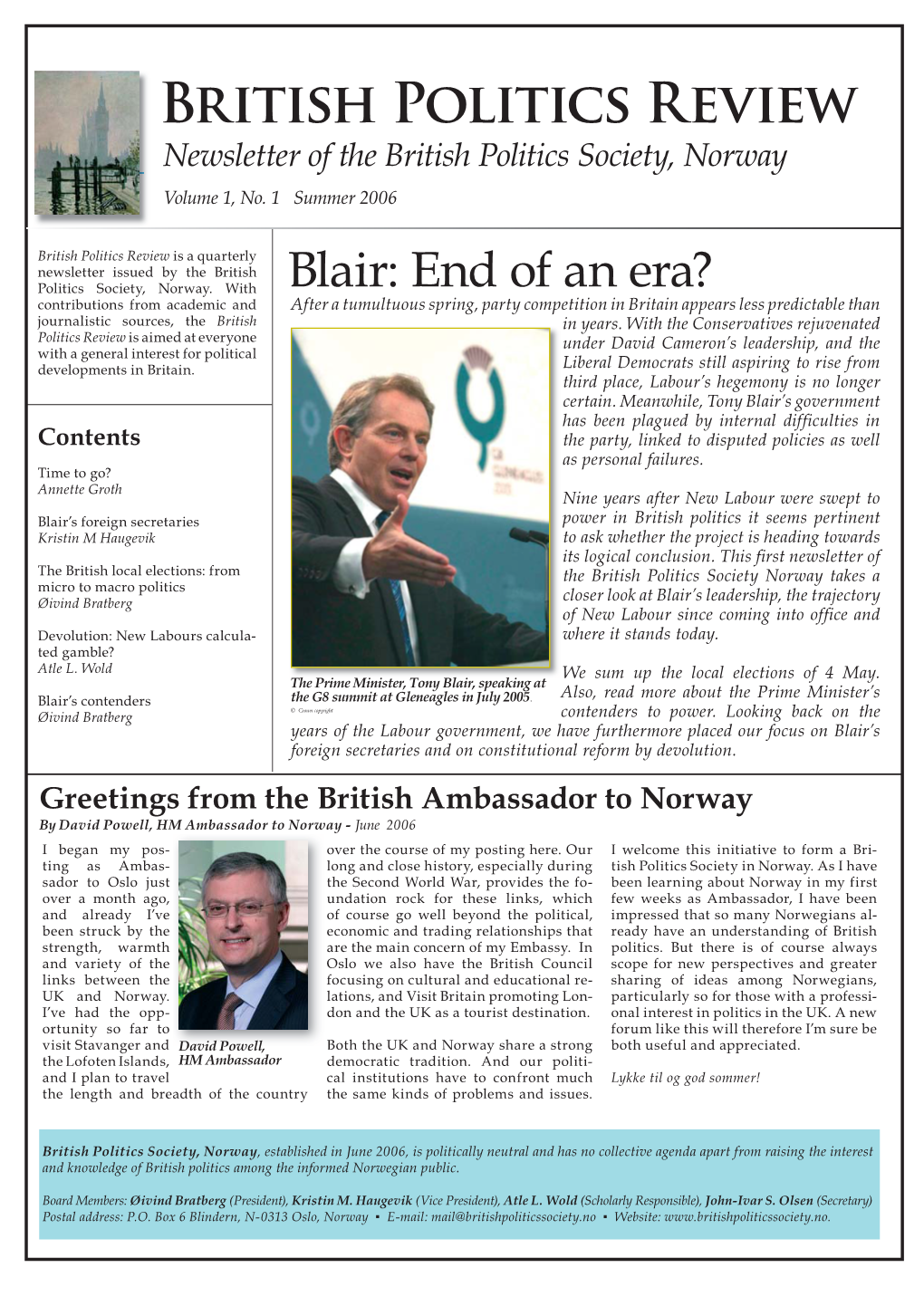 British Politics Review 01 2006A4.Indd