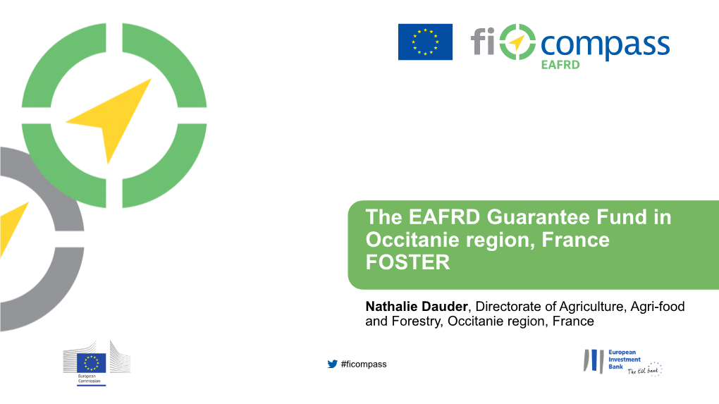 The EAFRD Guarantee Fund in Occitanie Region, France FOSTER