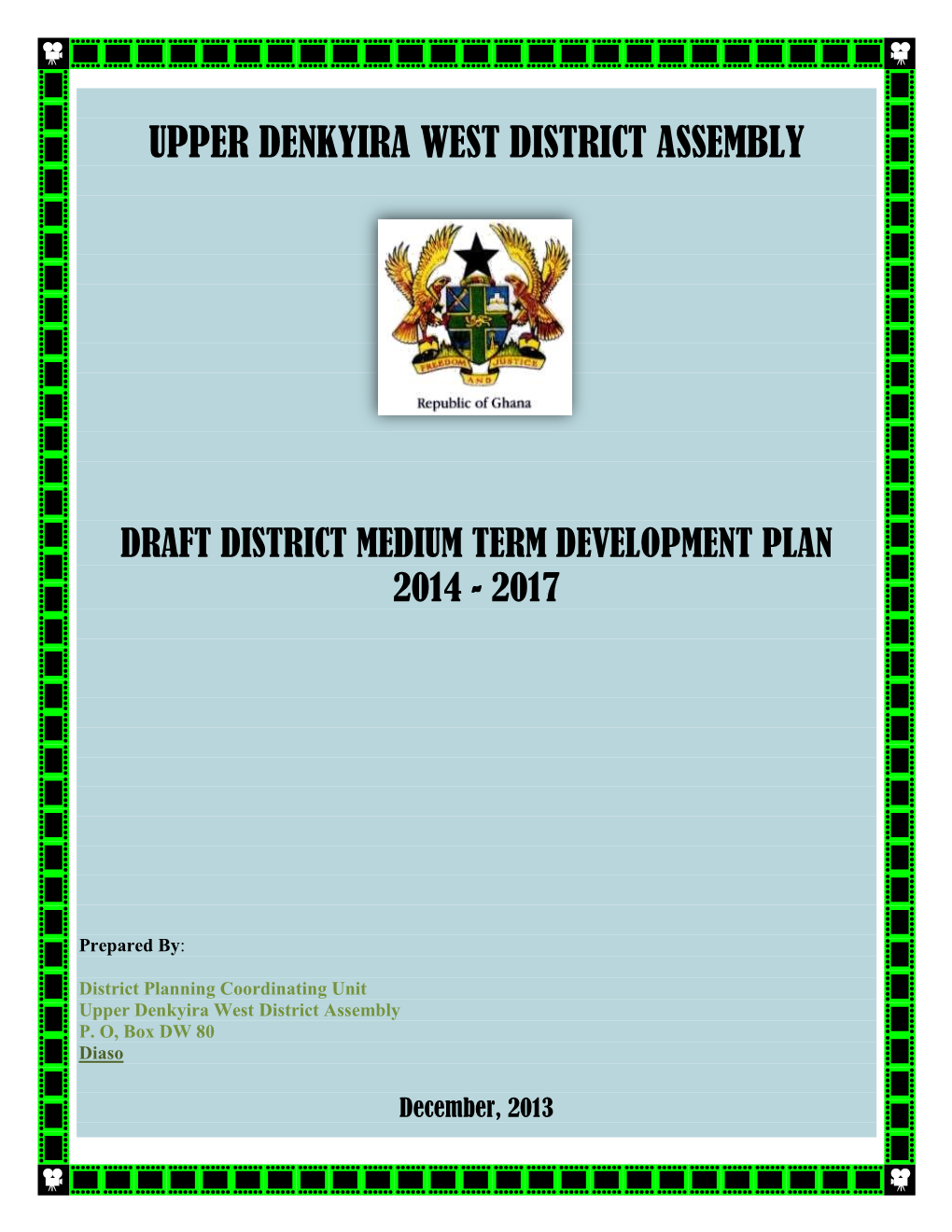 Upper Denkyira West District Assembly