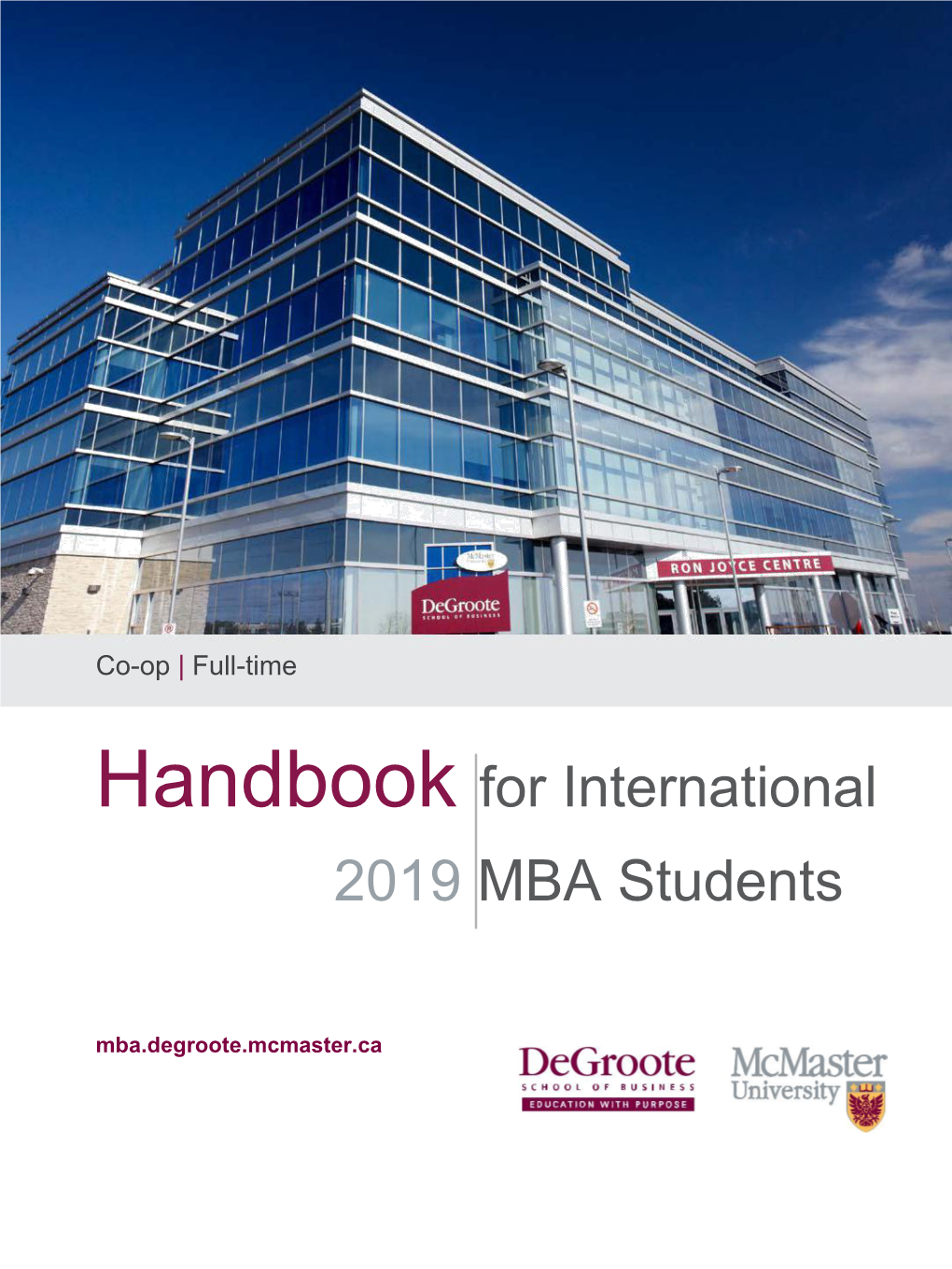 Handbook for International 2019 MBA Students