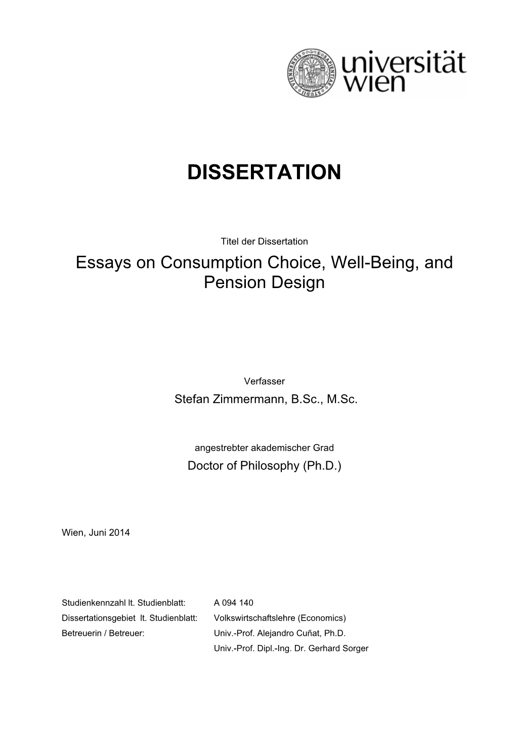 Dissertation