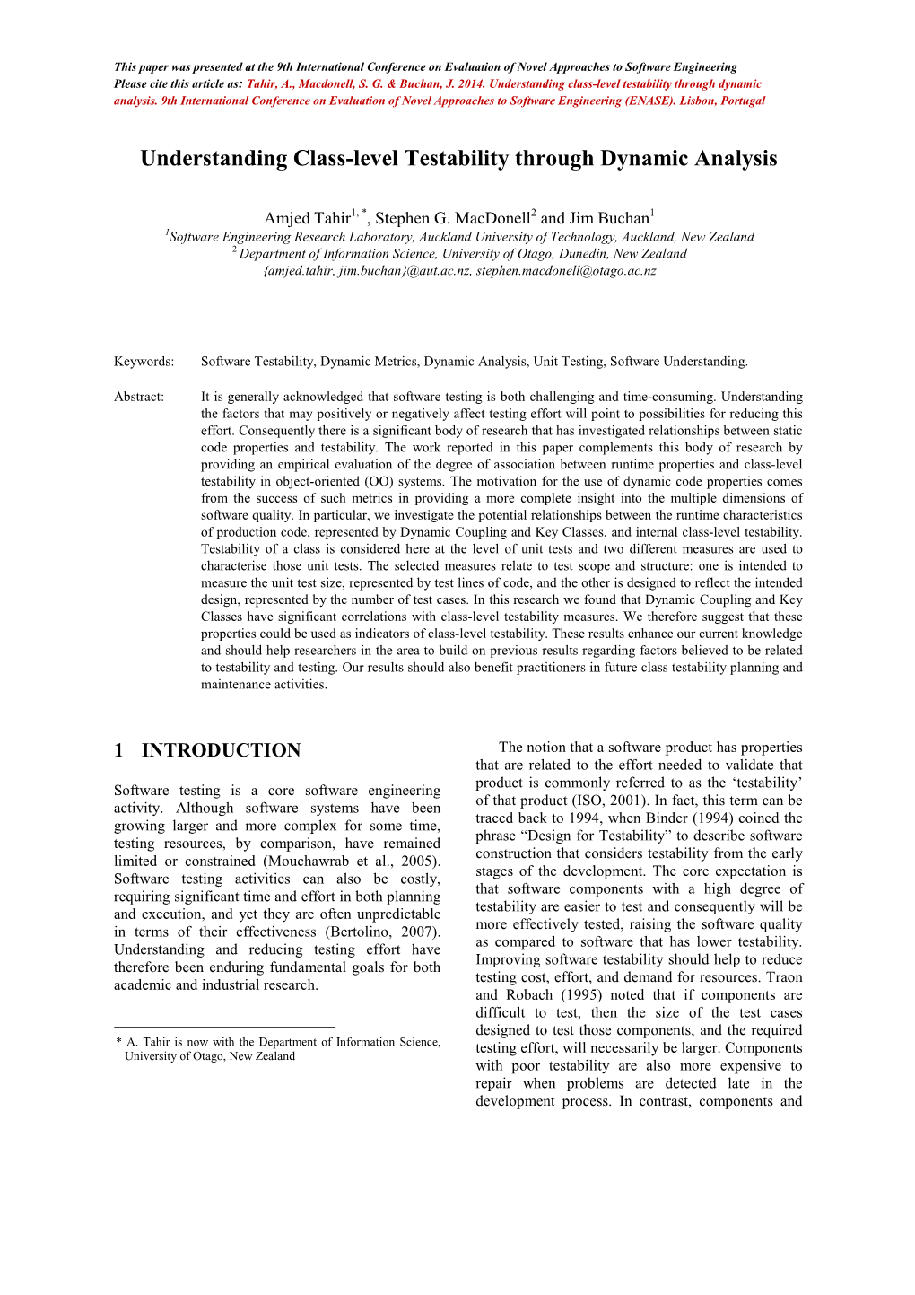 Understanding Class-Level Testability Through Dynamic Analysis