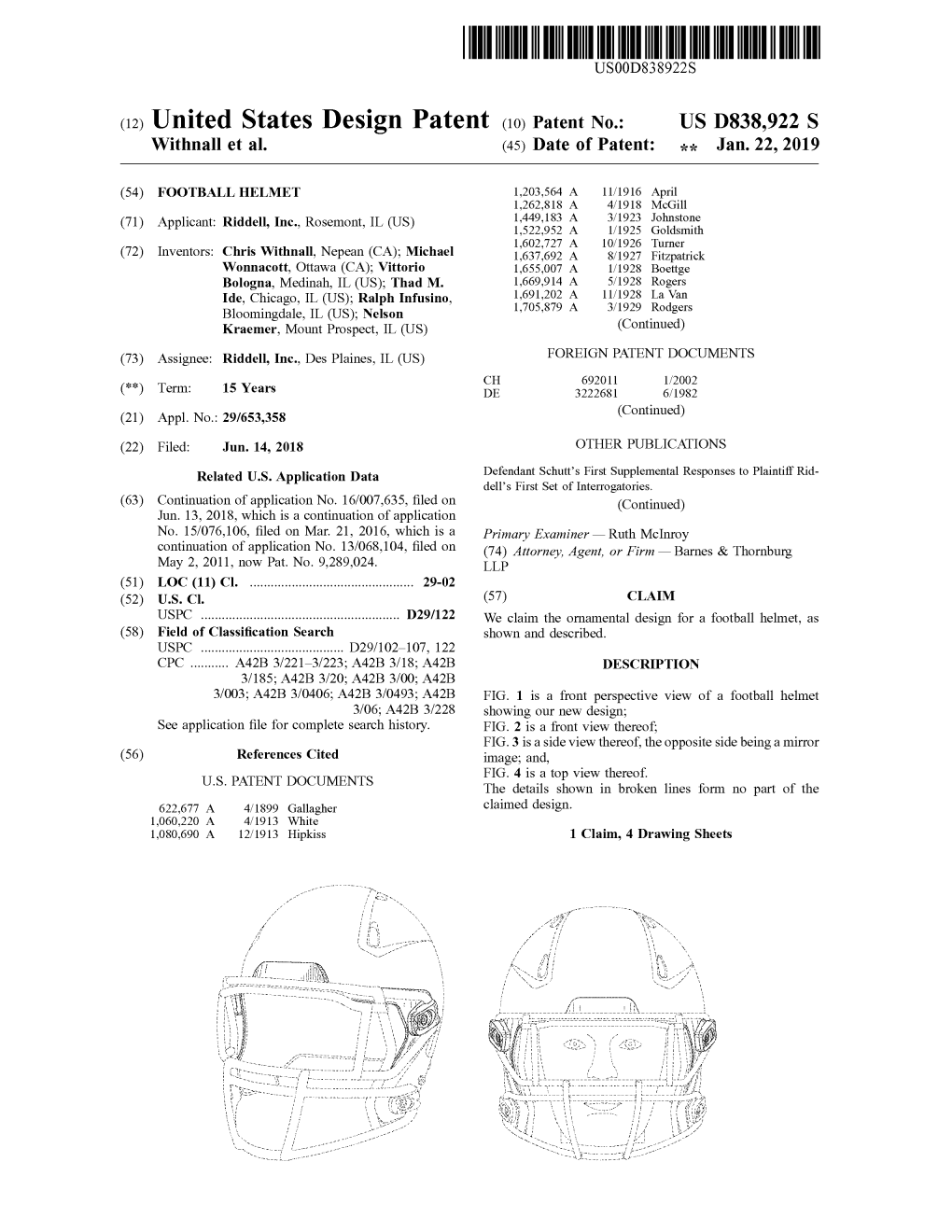 ( 12 ) United States Design Patent ( 10 ) Patent No