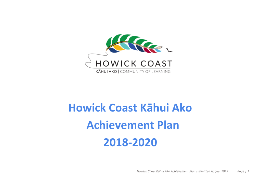 Howick Coast Kāhui Ako Achievement Challenges