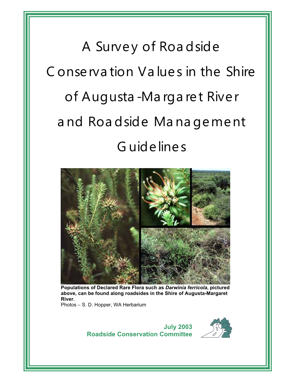 Shire of Augusta-Margaret River Technical Report 20031.67 MB