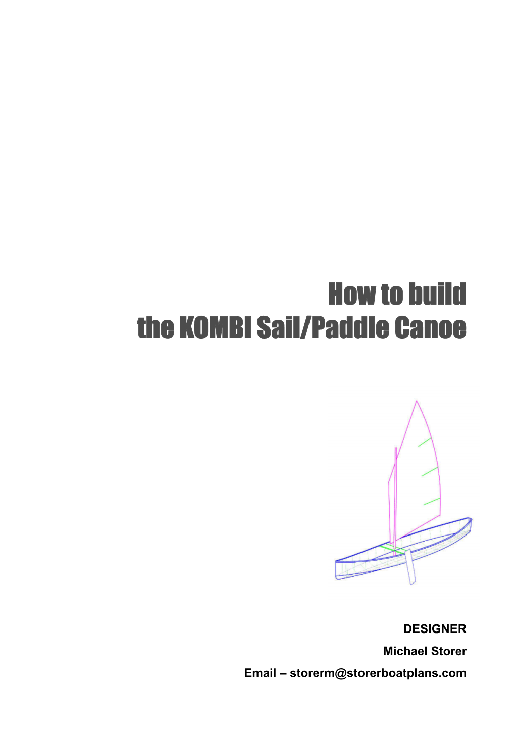 Kombi Sailing and Paddling Canoe Timber List