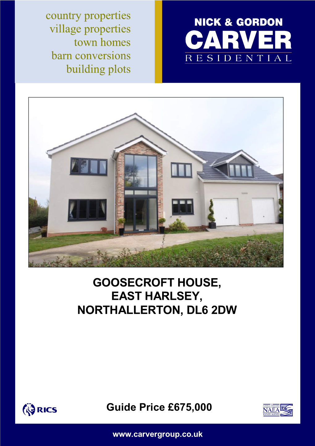 Goosecroft House, East Harlsey, Northallerton, Dl6 2Dw