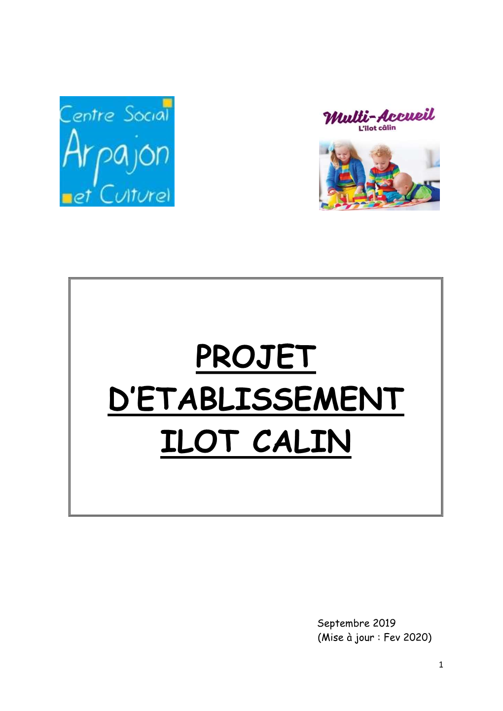 Projet D'etablissement Ilot Calin