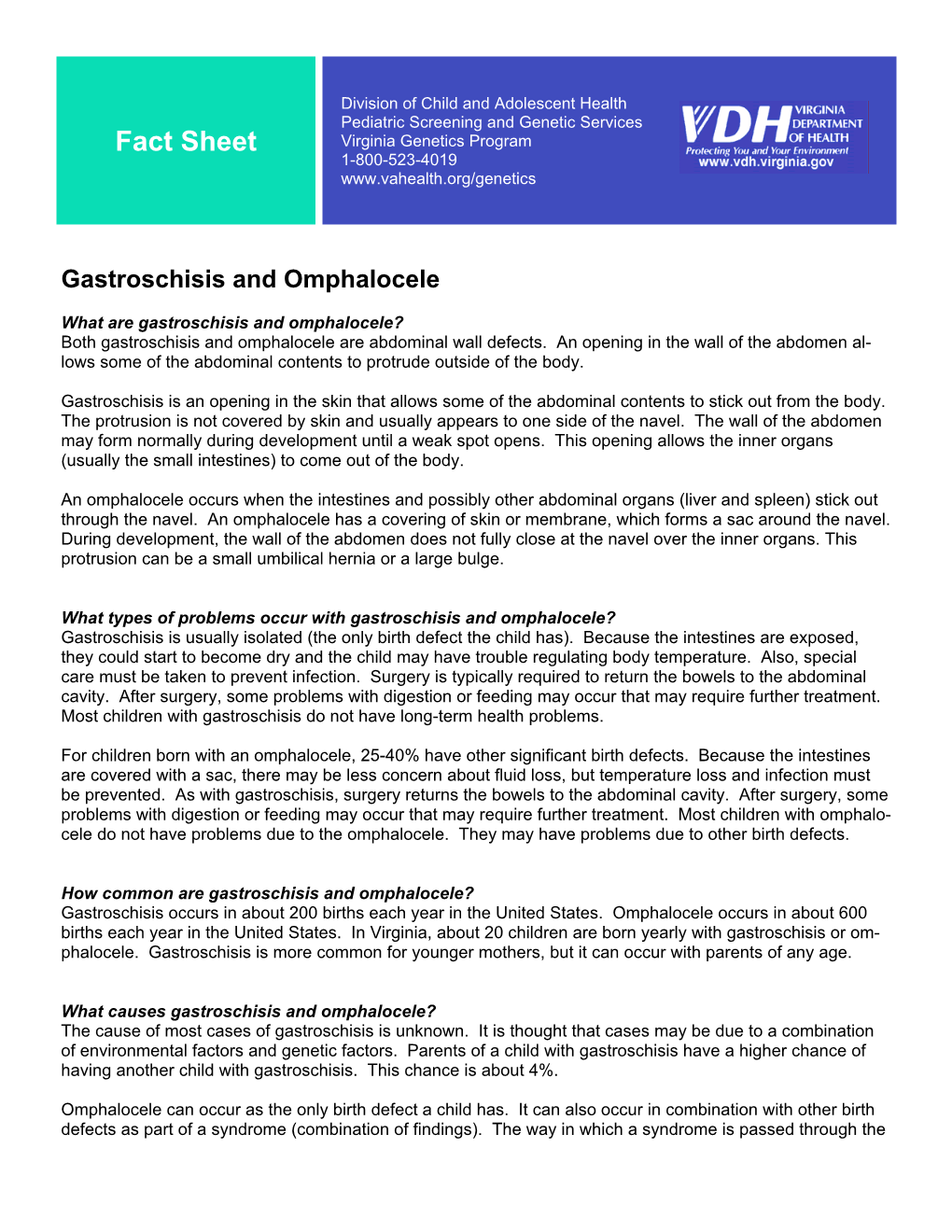 Gastroschisis and Omphalocele.Pub