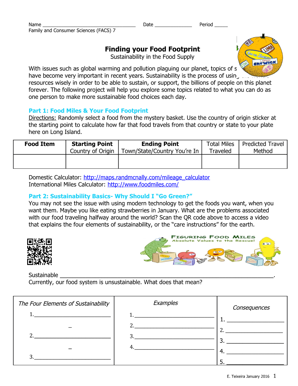 Finding Your Food Footprint