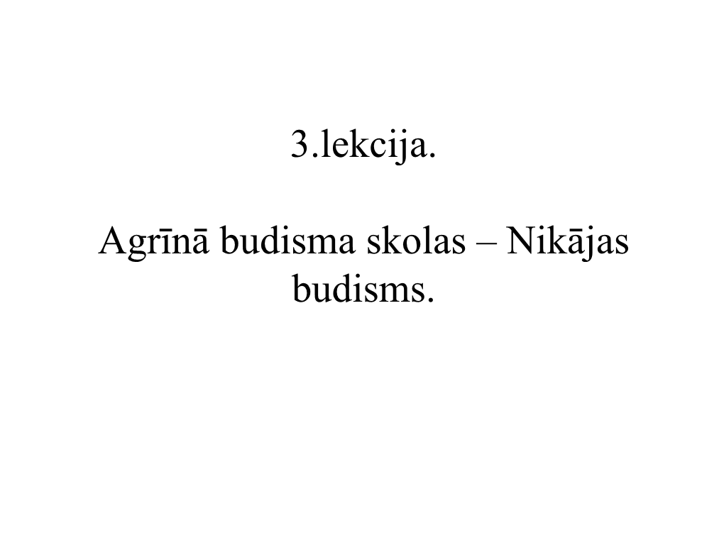 Nikājas Budisms