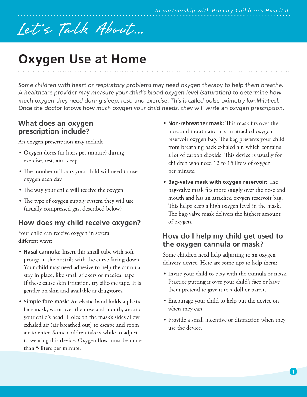 Oxygen Use at Home