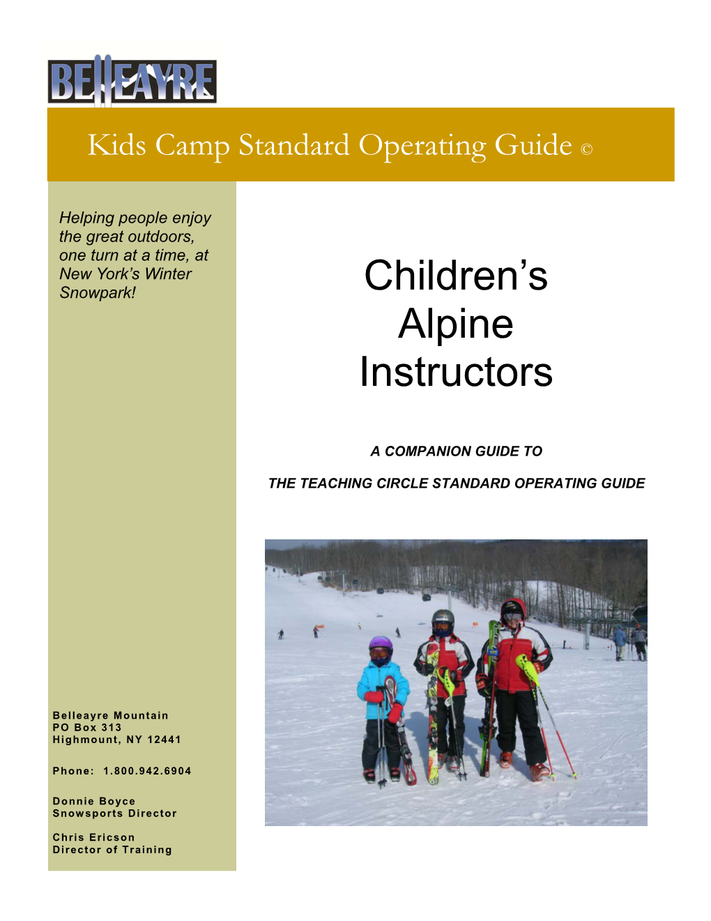 Children's Alpine Instructors