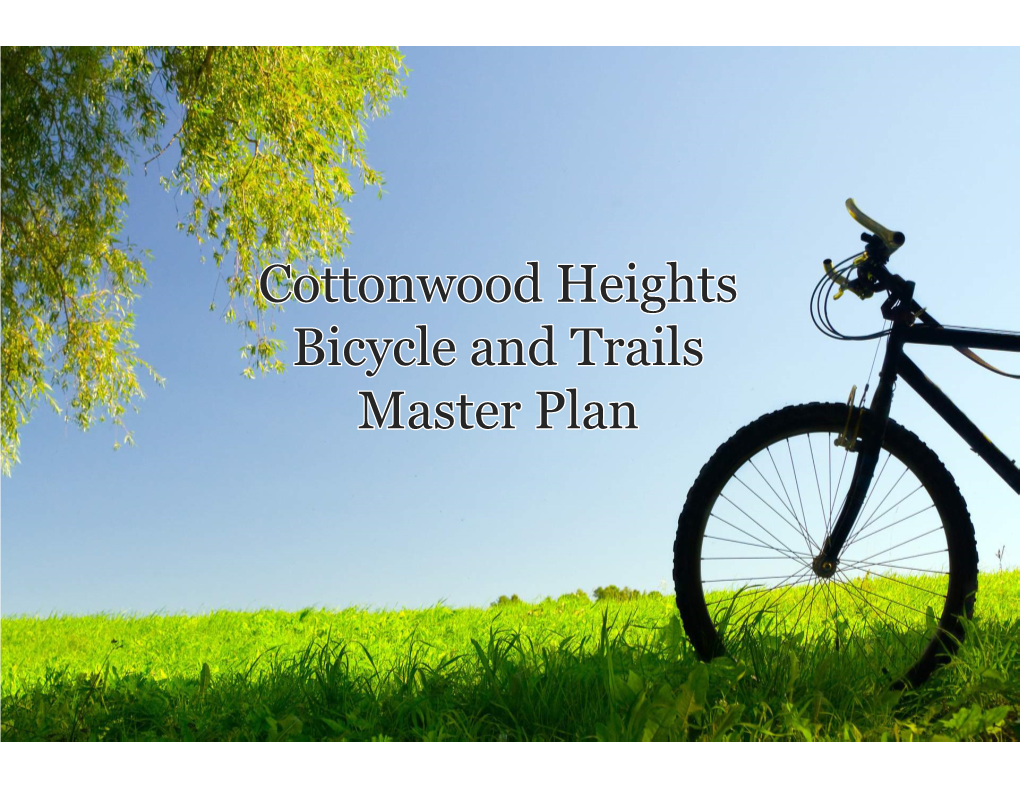 Cottonwood Heights Bicycle and Trails Master Plan