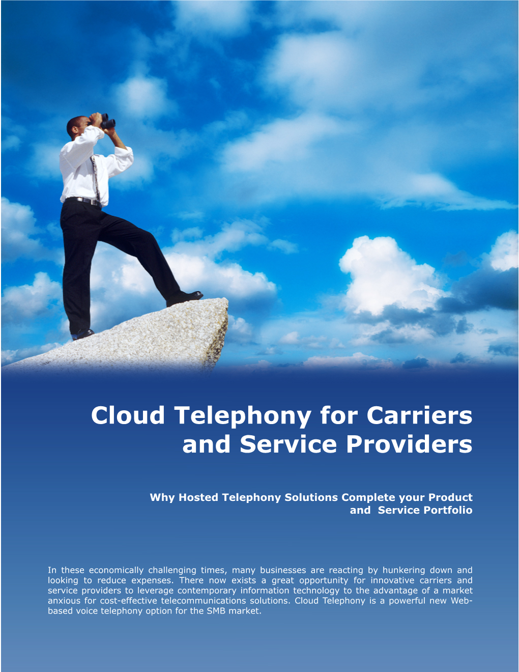 Cloud Telephony for Carriers and Service Providers