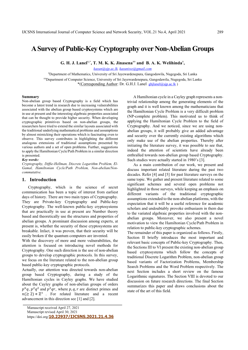 A Survey of Public-Key Cryptography Over Non-Abelian Groups