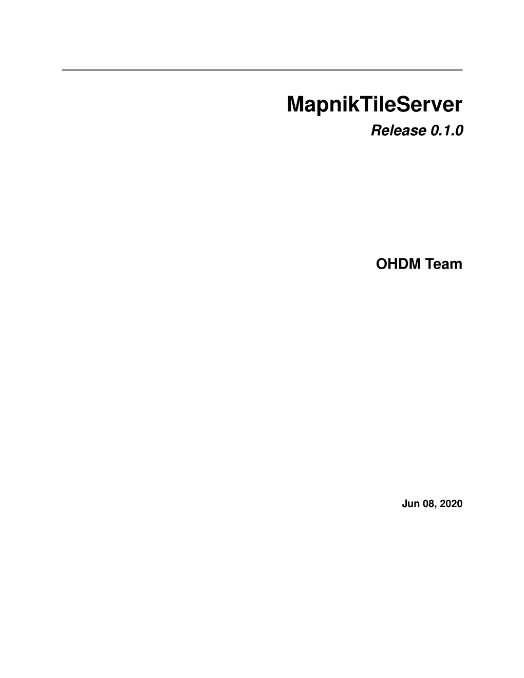 Mapniktileserver's Documentation!
