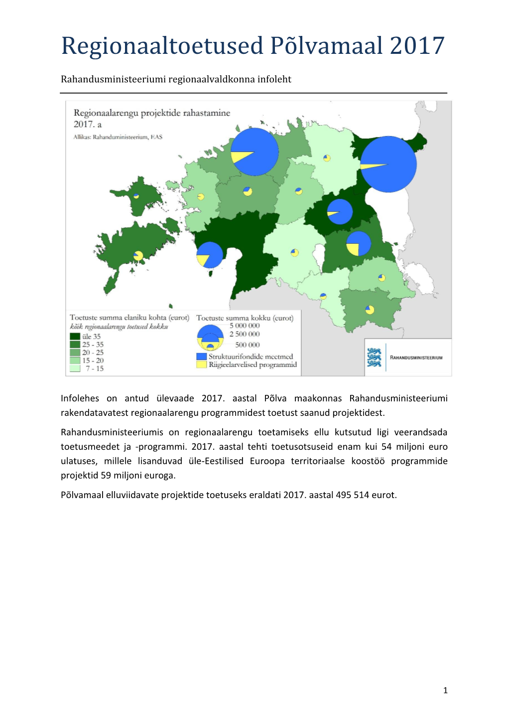 Regionaaltoetused Põlvamaal 2017