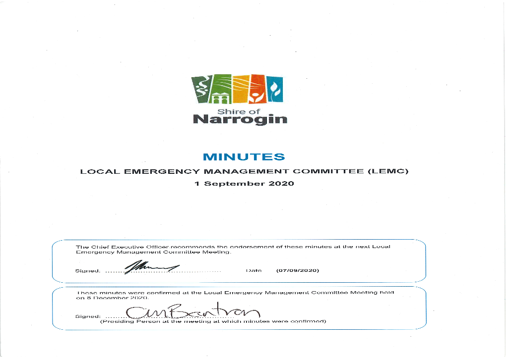 Narrogin LEMC Minutes 01-09-2020 (Approved)