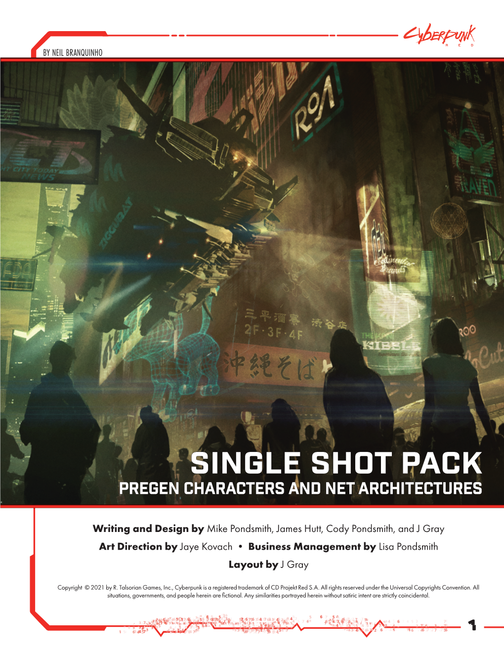 Single Shot Pack Pregen Characters and Net Architectures