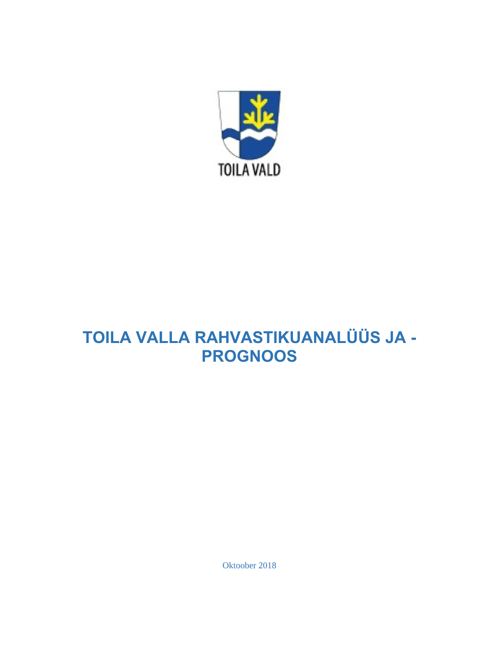 Toila Valla Rahvastikuanalüüs Ja - Prognoos