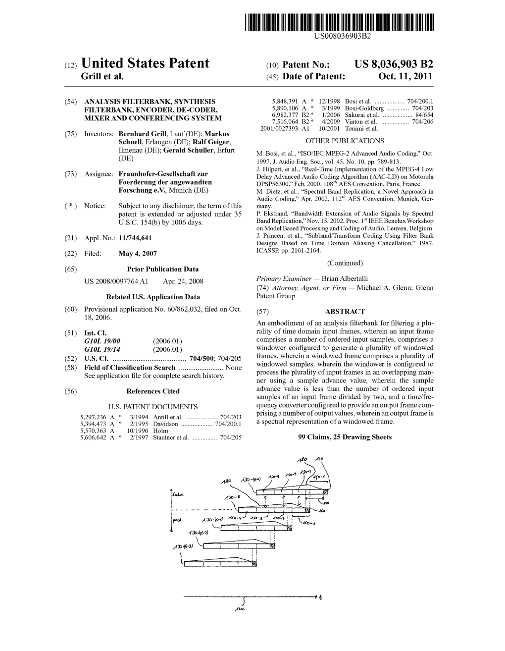 (12) United States Patent (10) Patent No.: US 8,036,903 B2 Grill Et Al