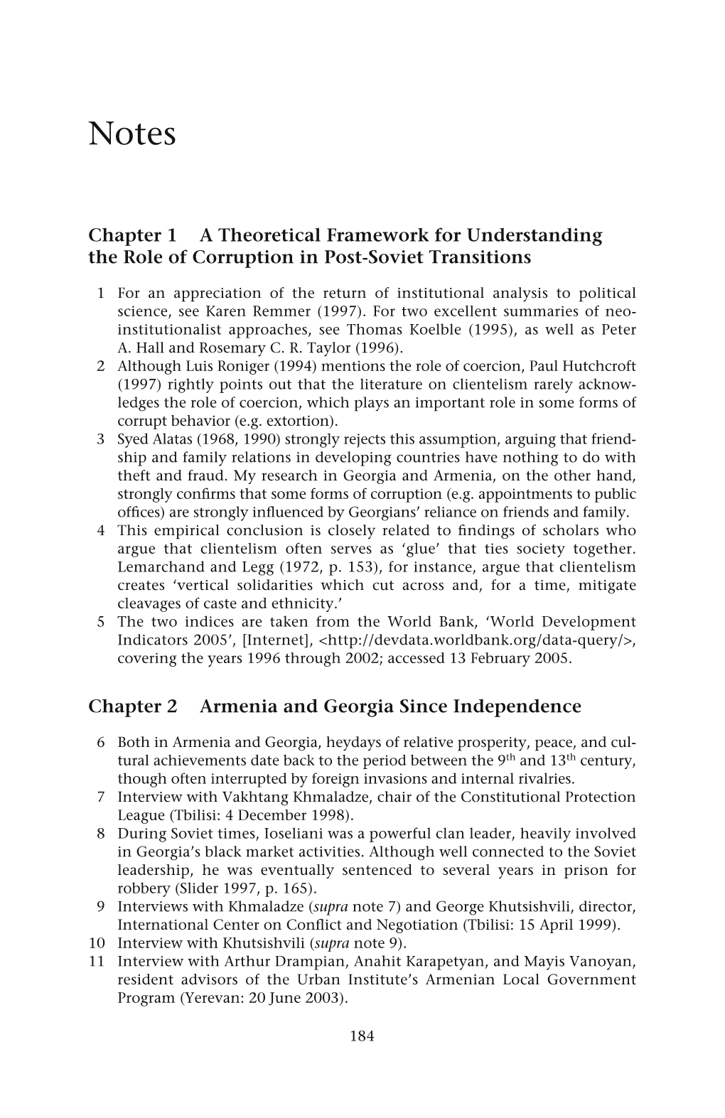 Chapter 1 a Theoretical Framework for Understanding the Role of Corruption in Post-Soviet Transitions