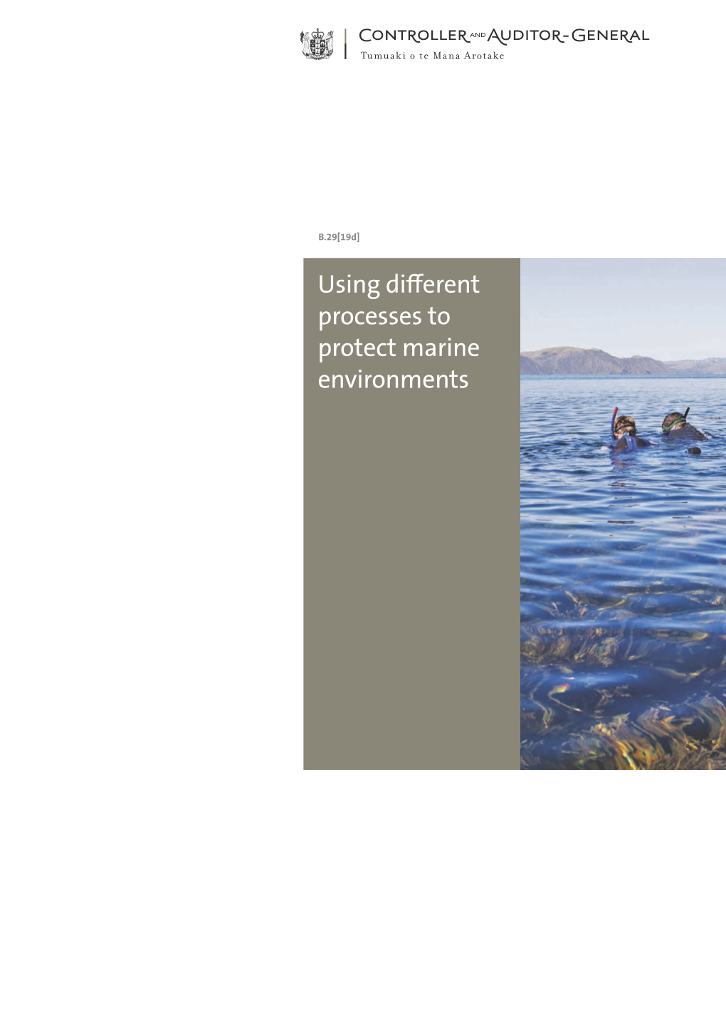 Using Different Processes to Protect Marine Environments