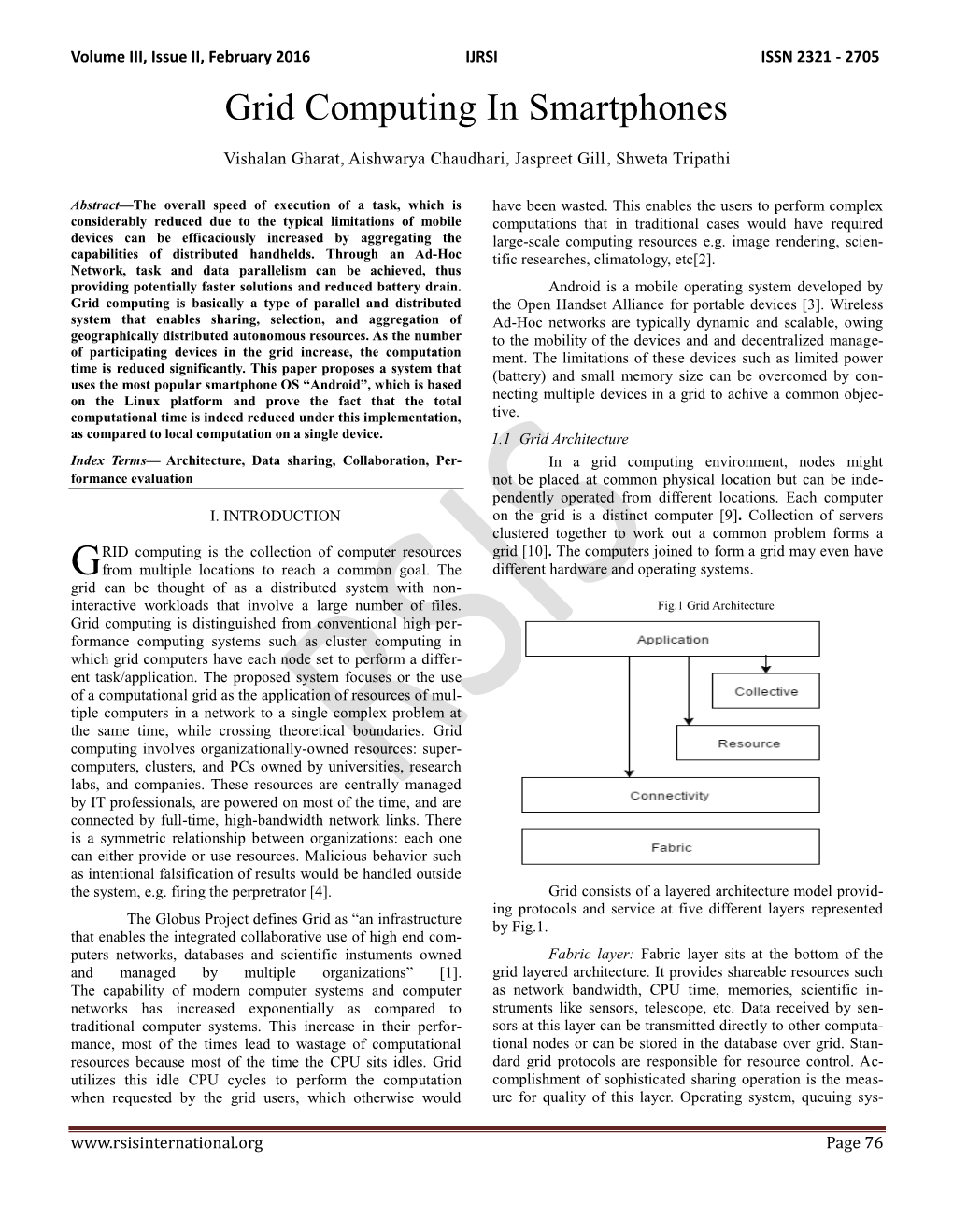 Grid Computing in Smartphones