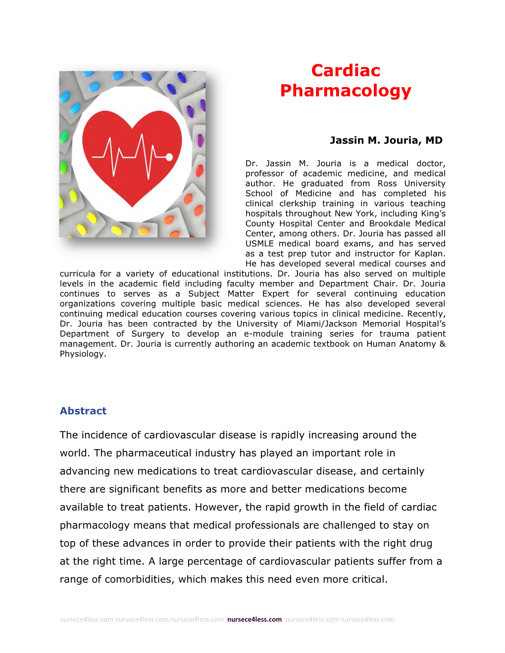 Cardiac Pharmacology