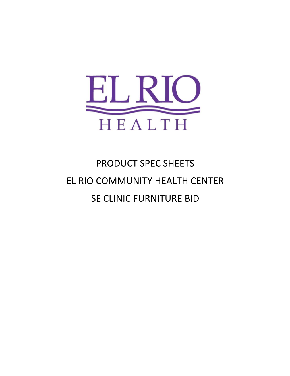 Product Spec Sheets El Rio Community Health Center Se Clinic Furniture Bid